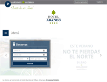 Tablet Screenshot of hotelabando.com